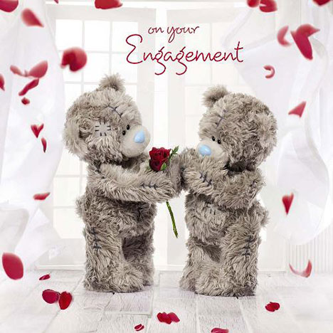 3D Holographic On Your Engagement Me to You Bear Card £2.99